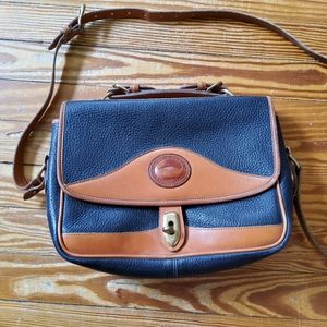 Dooney & Bourke VINTAGE Black & British Tan Carrier Bag. Excellent condition.